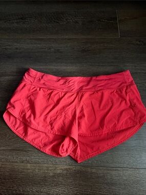 lululemon athletica Coral Athletic Running Shorts